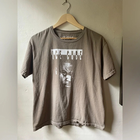 Tops - Ice Cube Crop Boxy Cotton Tee